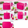 Quilted Cosmetic Bag with Large Capacity for Travel and Organization