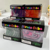 Trois boîtes de cubes sensoriels en gel anti-stress de différentes couleurs et emballages.
