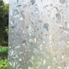 Elegant tulip privacy window film featuring a delicate floral pattern on clear glass.