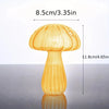Colorful Glass Mushroom Vase for Hydroponic Plants