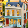 DIY Miniature Wooden Dollhouse Kit with Lighting
