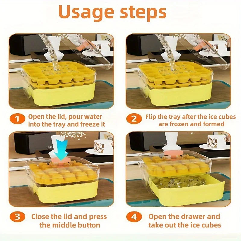 Handheld Ice Cube Mold Set