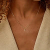 A-Z Initial Pendant Necklace in 18K Gold Plated Stainless Steel