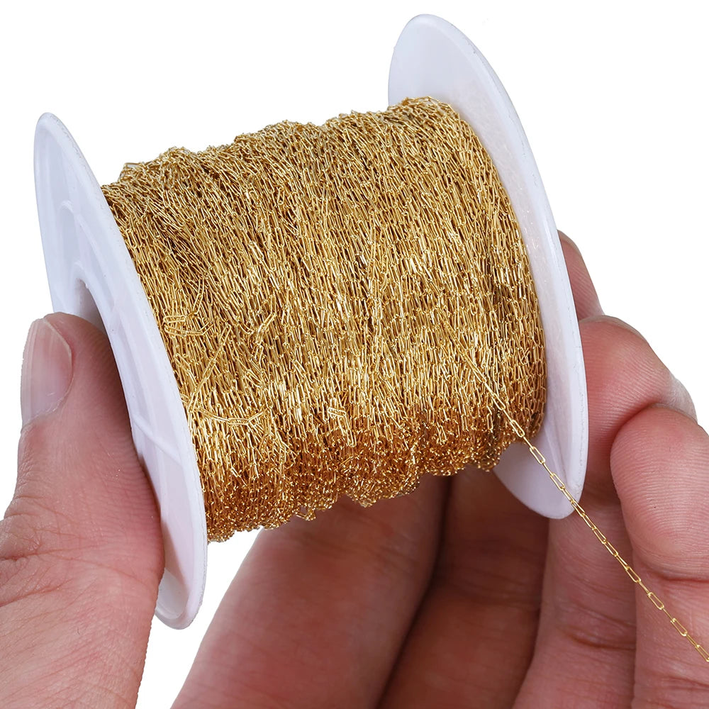 Gold Stainless Steel Cable Chain for Jewelry Making