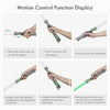 Display showing various motion control functions for a lightsaber including push-and-pull, twist, and swing controls.