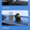 A magnetic car phone mount is shown installed in various vehicle locations including a car window, dashboard, and windshield.