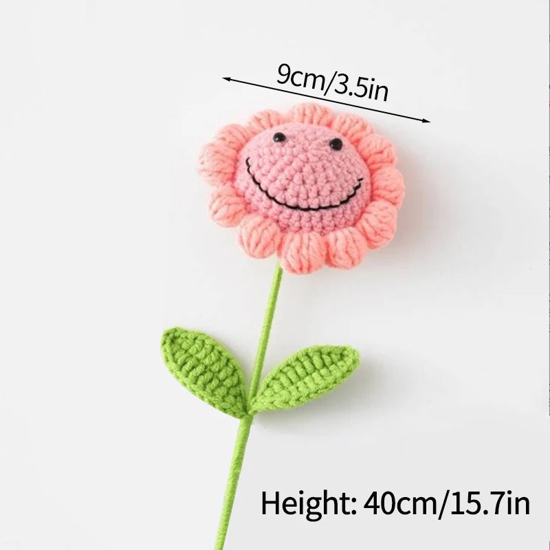 Handmade Crochet Carnation Flower Bouquet
