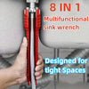 8-in-1 Stainless Steel Faucet Wrench