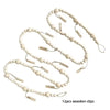 Wooden Beads Photo Garland for Wall Display