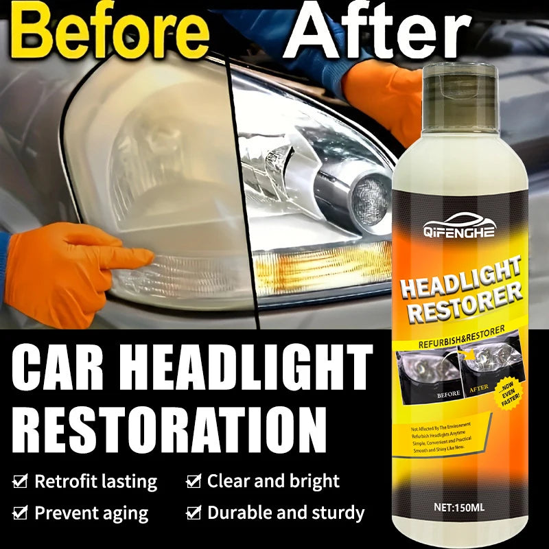 LED Headlight Restoration Cream – Clear Yellowed Lenses for Brighter Night Driving