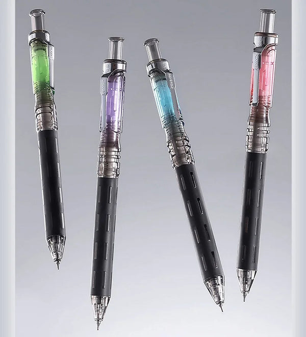 A collection of Zennyth Phantom Night Series gel pens showing various colors and designs.