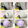 Before and after comparison showing the effect of a car scratch remover on auto paint.