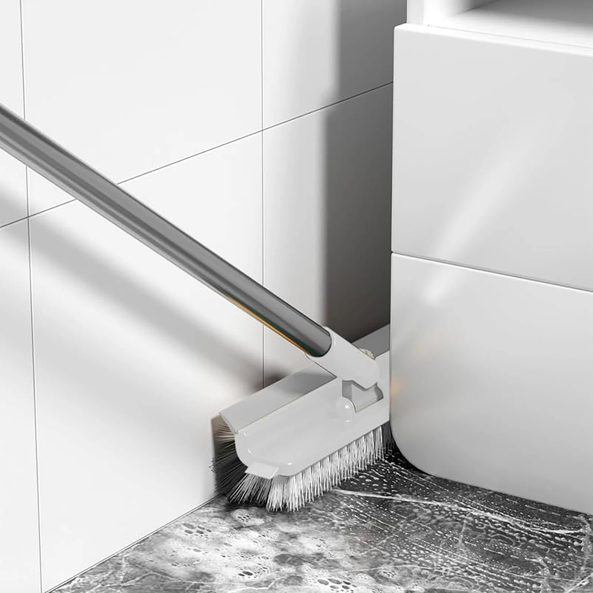 180° Rotating Hard Bristle Crevice Cleaning Brush