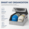 Large Capacity Hat Storage Box with Clear Window