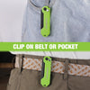 Folding Utility Knife 3-Pack with Quick-Change Blades and Belt Clip