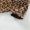 Kids' Cartoon Leopard Print Pajama Set with Short Sleeves
