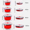 Collapsible Silicone Food Storage Containers with Lids