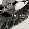 Y2K Retro Pleated Hobo Shoulder Bag