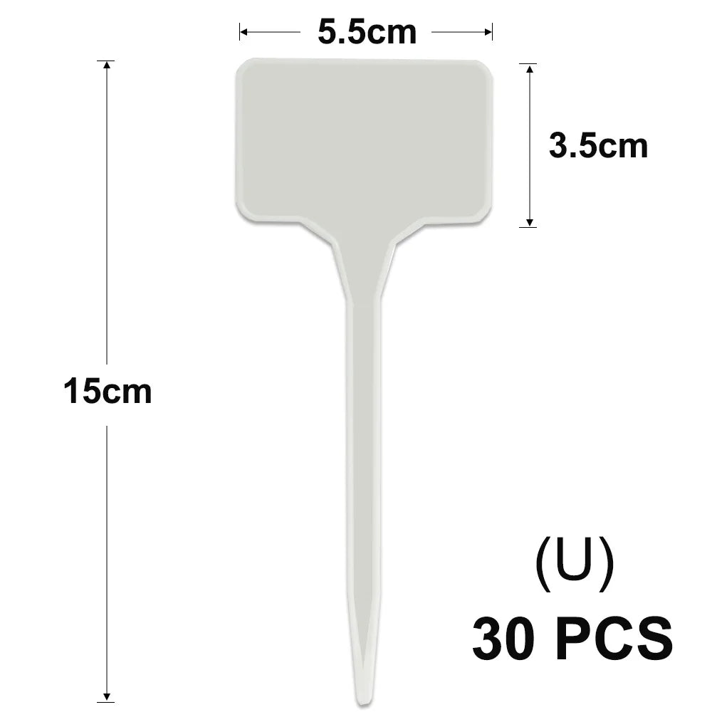 Yellow T-Type Garden Plant Labels with Stakes
