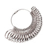 Stainless Steel Ring Sizer Gauge for Accurate Finger Measurement