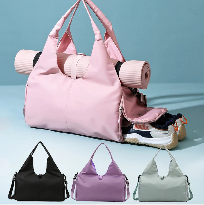Versatile Yoga Mat Carry Bag with Shoe Pocket
