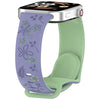 Two-Tone Floral Silicone Watch Strap for Redmi Smartwatches