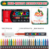 A collection of professional acrylic brush markers in various colors and tips, including a set of 72 colors.