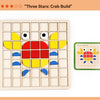 Wooden Shape & Color Mosaic Puzzle Set for Kids