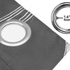 Silver Wave Pattern Blackout Curtains with Thermal Insulation and Noise Reduction