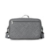 A gray compact stroller diaper bag organizer with a zippered compartment and shoulder straps.