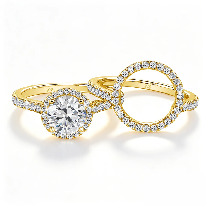 1.2ct Round Moissanite Ring in 925 Sterling Silver