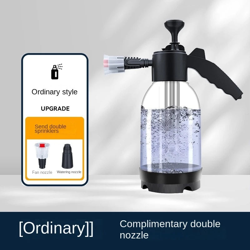 2L Hand Pump Foam Sprayer with 3 Nozzles – Snow Foam Car Wash Applicator
