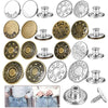 No-Sew Replacement Jeans Buttons - 17mm Metal Snap Buttons