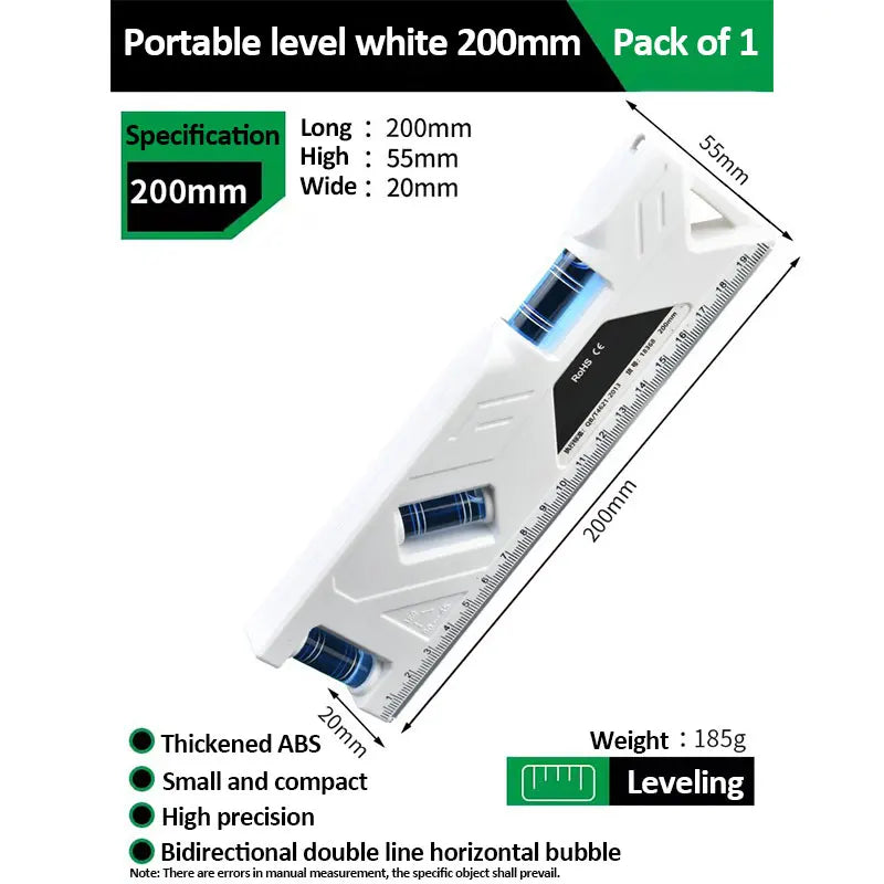 Magnetic Pocket Level Gauge with 3-Axis Precision