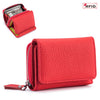 Genuine Leather Mini RFID Wallet for Women
