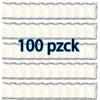 A display showing 100 pieces of portable toilet absorbent powder for camping and travel.