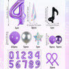 33-Piece K-Pop Music Theme Balloon Pillar Set for Party Decor