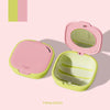 Colorful Denture & Retainer Case with Mirror and Drainage Basket