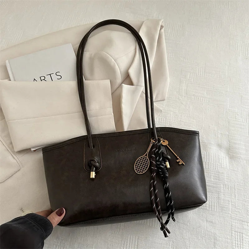Retro Tote Bag - Large Capacity Casual Shoulder Bag