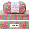 Combed Cotton Blend Gradient Yarn – 4-Ply, 50g Balls