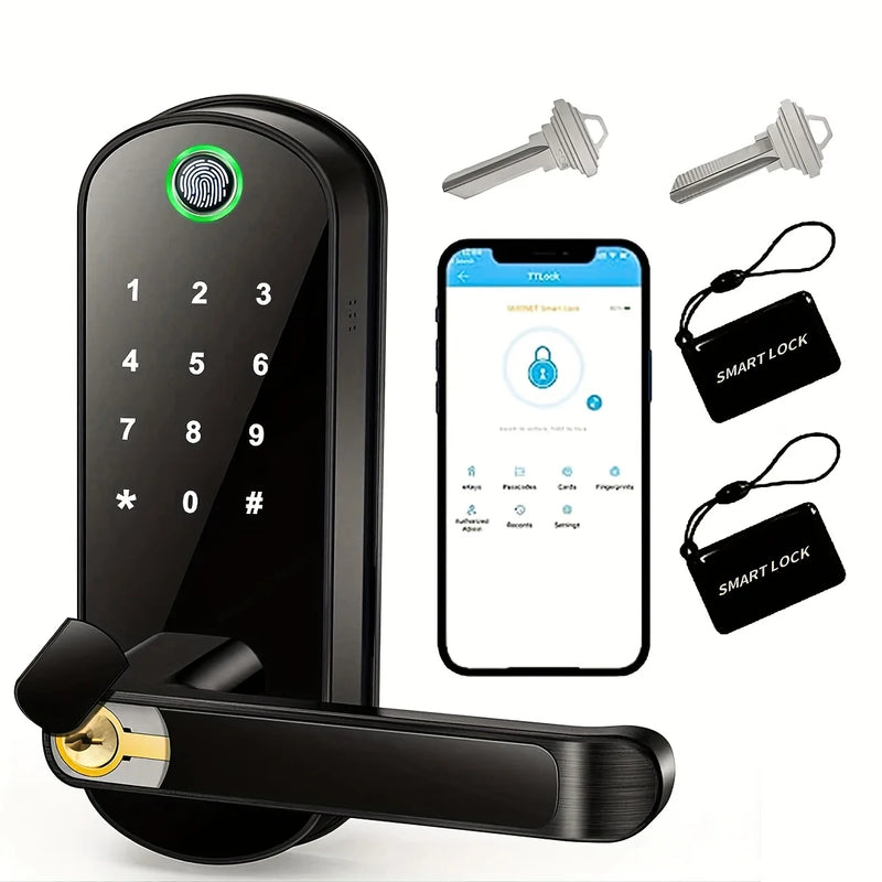 Smart Fingerprint Door Lock with WiFi App Control