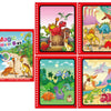 A set of five colorful magic water drawing books featuring various dinosaurs and jungle scenes for children.