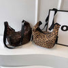 Leopard Print Corduroy Crossbody Bag