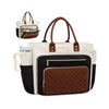 Versatile Water-Resistant Tote Bag with Laptop Sleeve and Cup Holder