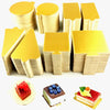 Gold Mini Cake Boards for Desserts & Pastry Display