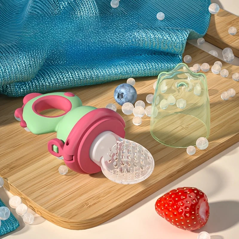 Dinosaur Push-Type Silicone Fruit Feeder for Babies & Toddlers