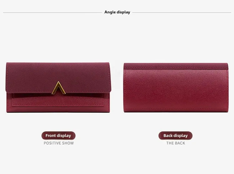 Women's Tri-Fold PU Leather Wallet with Coin Pocket