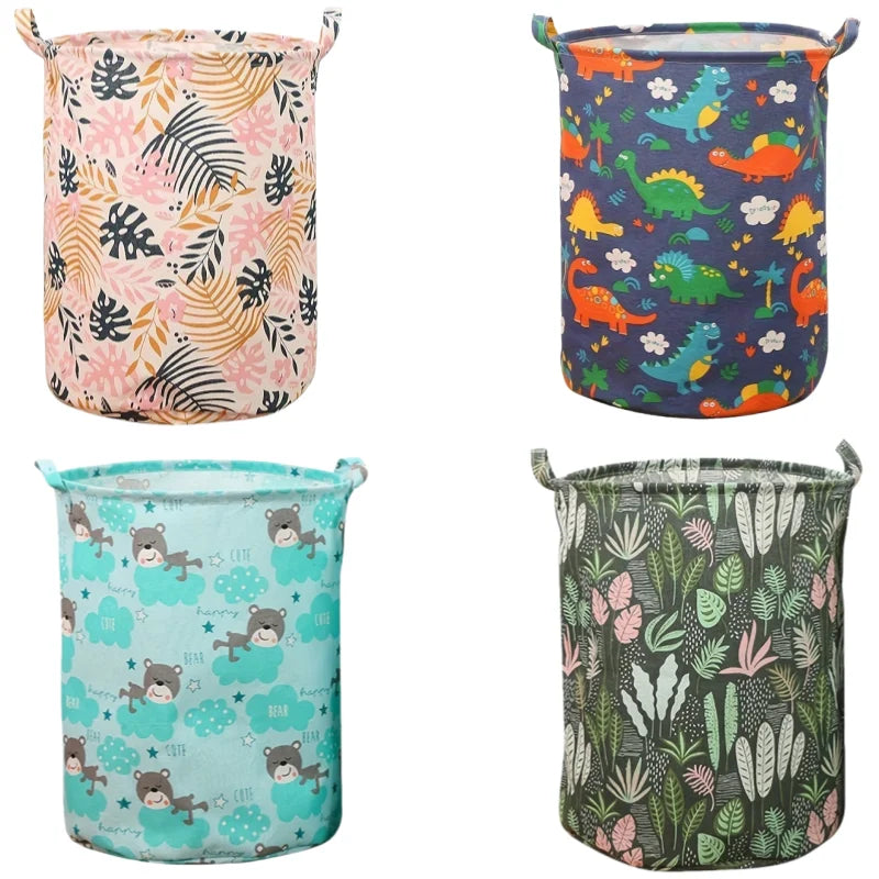 Foldable Fabric Laundry Basket with Handles