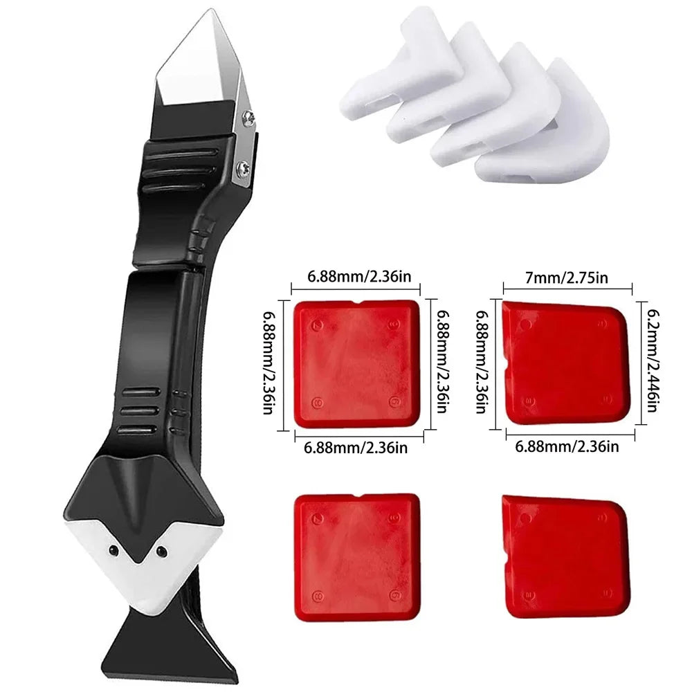 5-in-1 Silicone Caulk Remover and Smoother Kit
