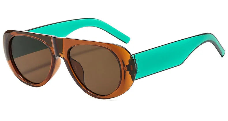 Retro Oversized Gradient Sunglasses for Women
